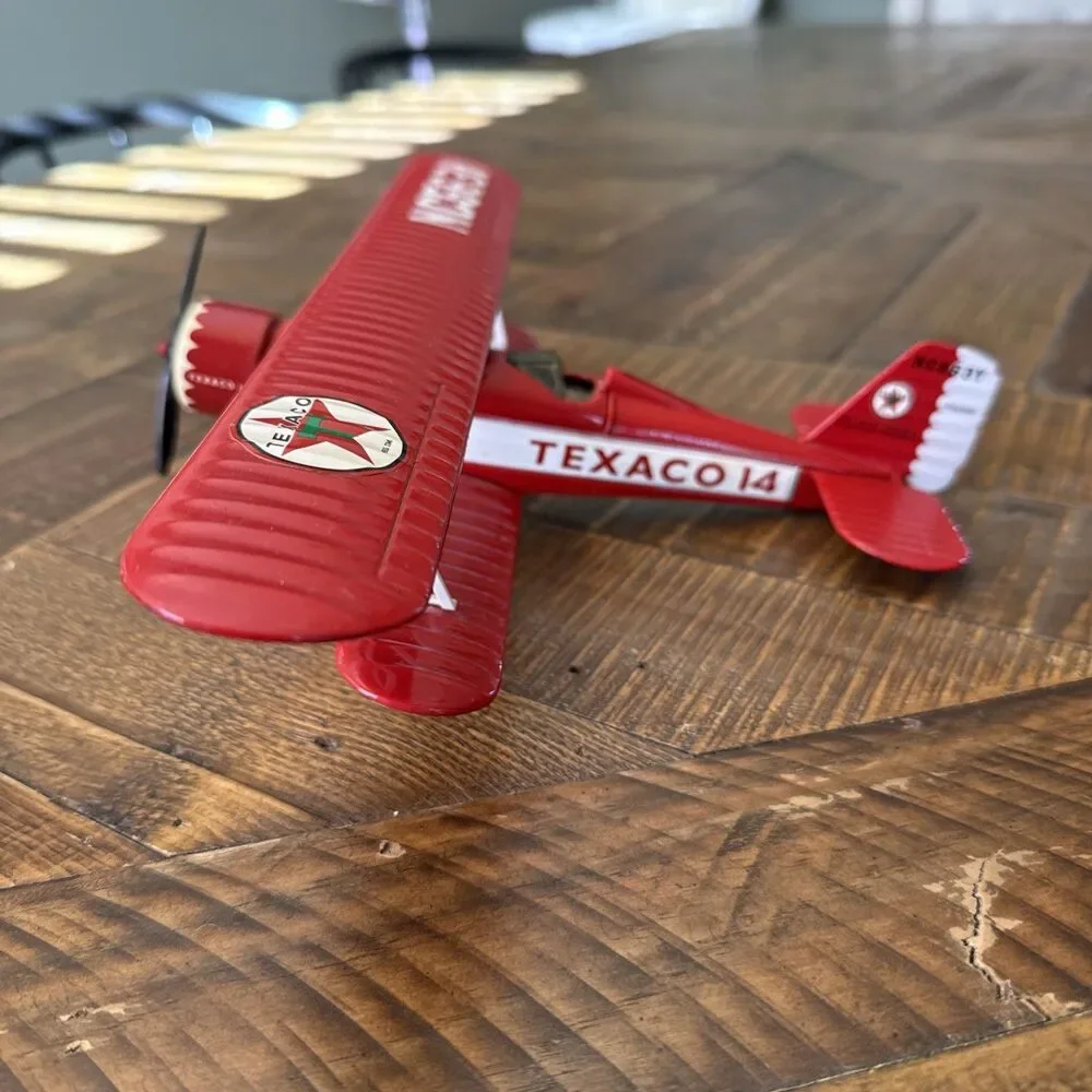 Texaco Wings of Texaco #14 NC563Y Red Biplane Die-Cast Airplane ERTL